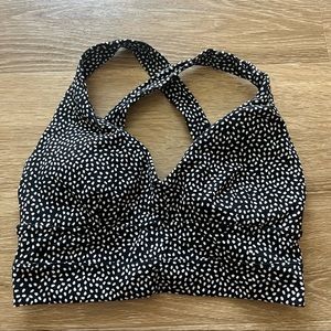 Buffbunny Black Bossy Print Alpha Bra Size Small